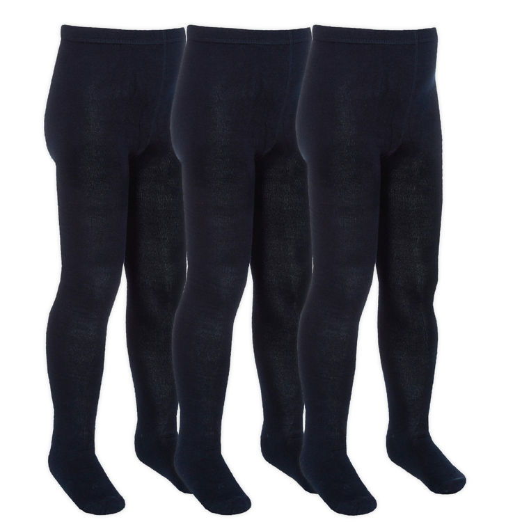 Picture of C3015 TIGHTS HIGH QUALITY AND STRETCH COTTON RICH NAVY 2-14